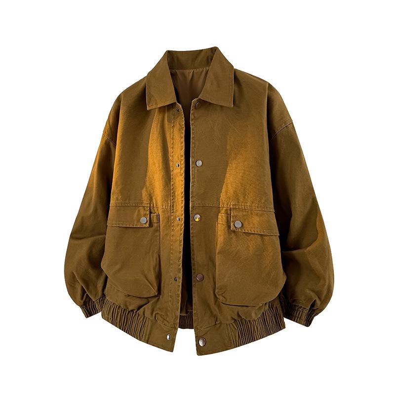 Jianheng Detroit Workwear Pure Cotton Lapel Jacket - Men s & Women s Spring Outerwear 8XL (270-300 lbs)