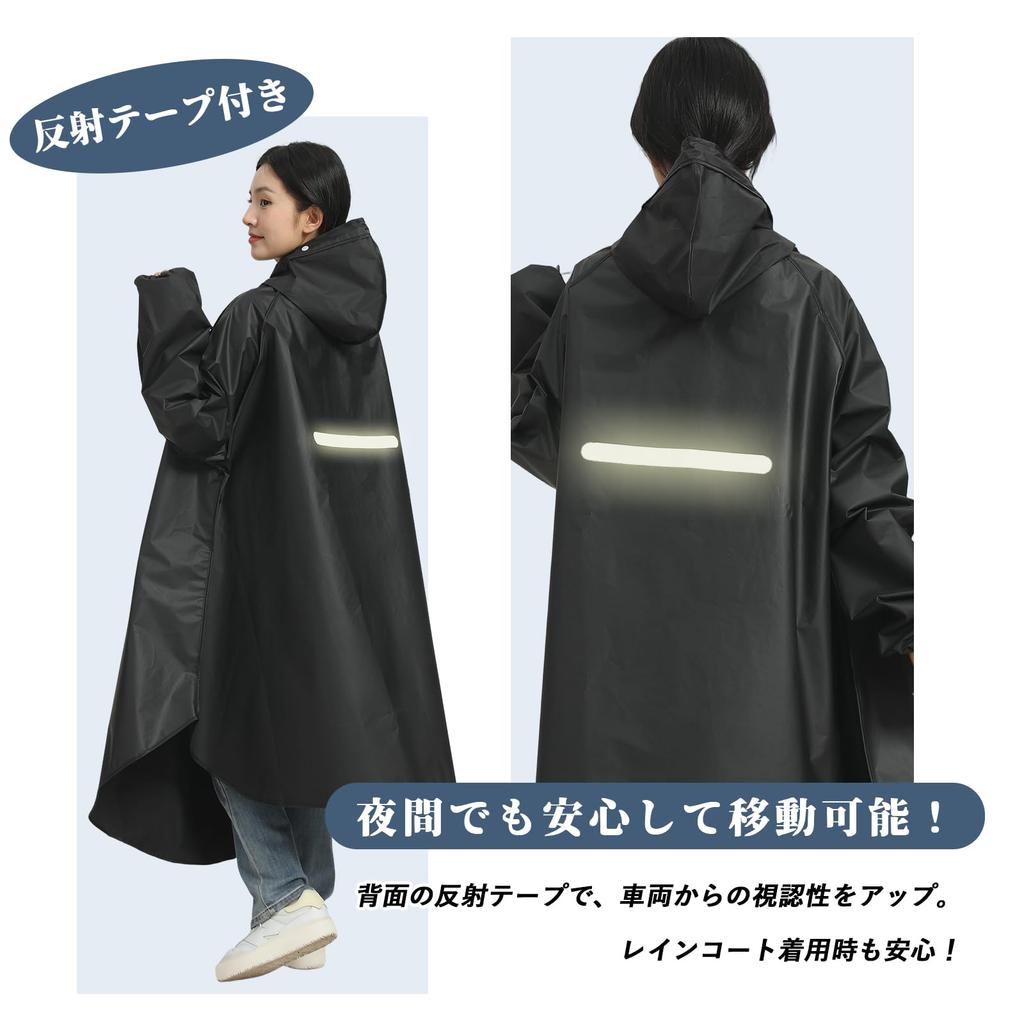 HeiDiga Cycling Rain Lightweight Plus Long Stays Perfect for the Rainy One Size Fits Blue Women's Raincoat, Poncho, Rainwear, Sizes, Length,