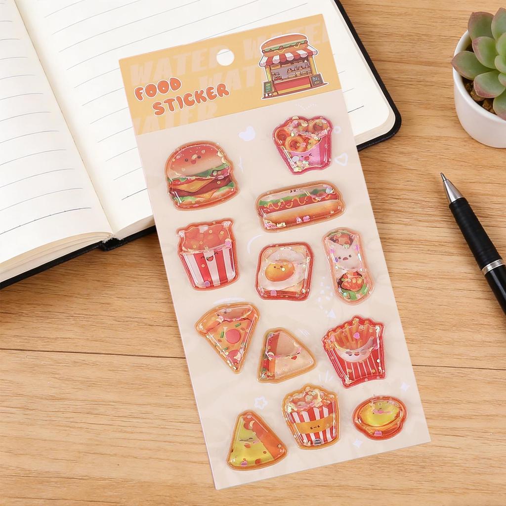 Creative Cartoon 3D Stickers Scrapbooking Journal Cute School Office Stationery Sticker Embossed Adorable Assorted Decals