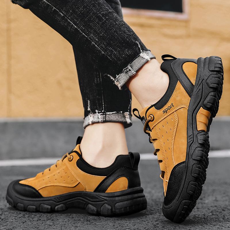Men Hiking Shoes Climbing Sneakers Outdoor Men Trekking Mountain Athletic Casual Sports Work Shoes Breathable Sole Maillard Styl