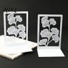 Heavy Duty Book Holder 1 Pair Metal Decorative Bookends Ginkgo Leaf/Monstera Ends for Leaf Bookend Bookshelf Non-Skid Stopper Home Office Study Room