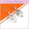 The Vampire Diaries Collier Ouvert en Alliage Décoration Strass Rouges Pour Fans Et Cosplay