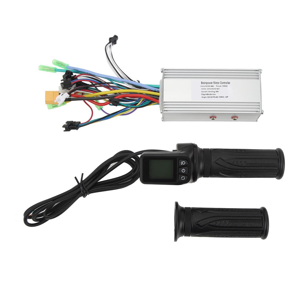 36V 48V 1000W 38A 3 Mode Sine Wave Brushless Controller 128DX Electric Bike Full Throttle Grip with