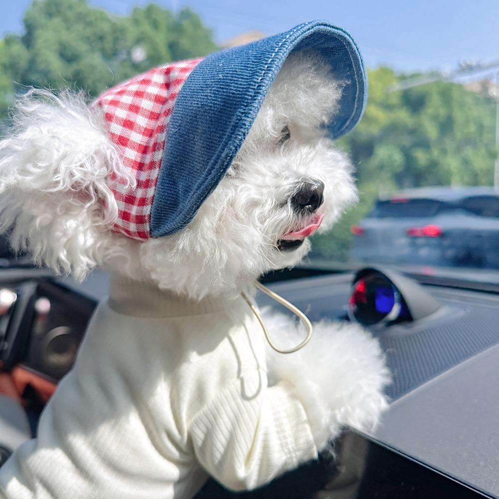

Adjustable Dog Sunglasses Baseball Cap Ear Holes Pet Sun Protection Hat Small Medium-Sized Dogs S-A