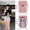 Women Leather Touchable Phone Purse Small Crossbody Bag Mini Cell Phone Pouch Shoulder Bag