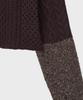 Seutyudiotomboiegseu (W) Cropped Cable Knit Pullover Brown