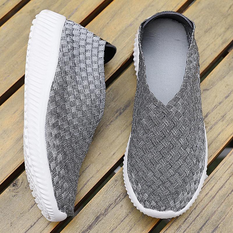 Summer Women Lightweight Slip on Sneakers Casual Plus Size Flats Loafers Soft Beach Walking Sports Shoes