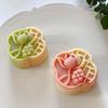 Ergonomic Handle Stamp Set Durable Mooncake Molds Lotusflower Shaped ABS Material Perfect Gift for Pastry Enthusiasts