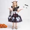 3 ks Pumpkin Witch Cosplay dievčenské šaty Vianočný Halloween Vampire Kostým Dievčenské Party Princezná Šaty Deti Detské Oblečenie 3 6 8 10 Year Black