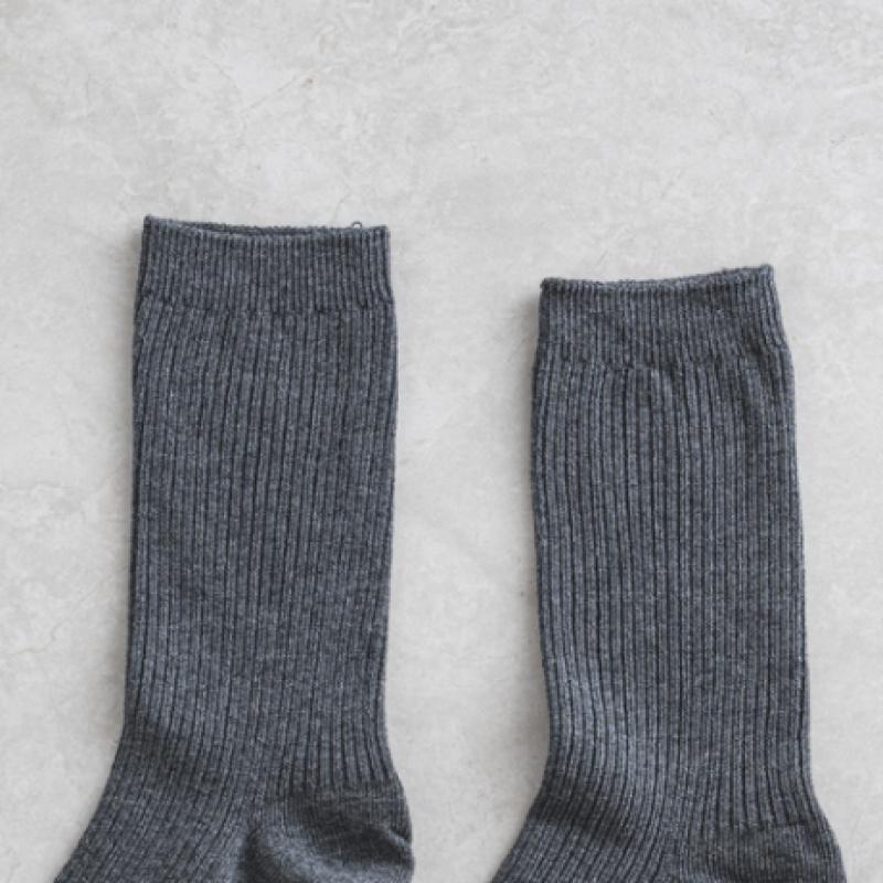 Monfoot Women S Ribbed Long Neck SockS Deep Grey