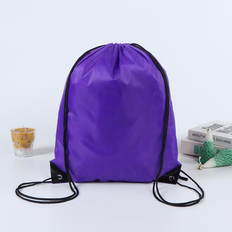 Waterproof Polyester Drawstring Backpack for Marathon Events