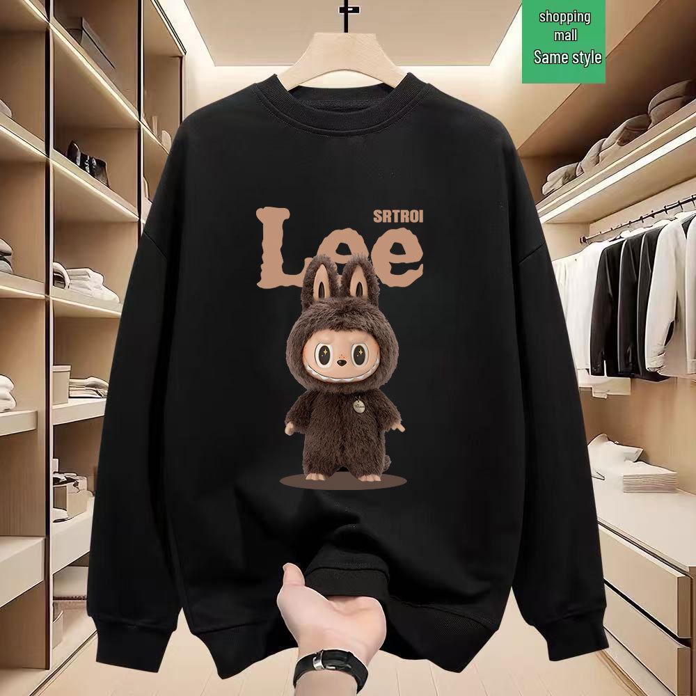 Unisex Trendiger Kollaborations-Hoodie: Herbst/Winter, Modischer Rundhalsausschnitt, Vielseitig Langarm, Warme Outdoor-Oberbekleidung