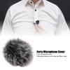 Furry Microphone Cover Noise Reduction Comfortable Soft Portable Compact Microphone Windscreen Muff for Recording