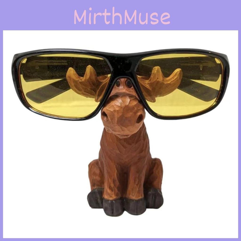 Unique Moose Figurine Phone Glasses Stand For Desk Home Office Table Storage