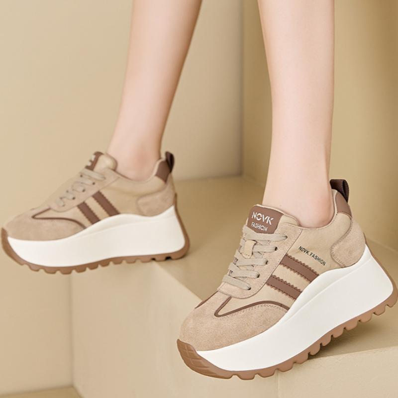 

Женские осенние немецкие тренировочные кроссовки Толстая подошва Увеличение роста Кроссовки Форреста Гампа Беговые спортивные Повседневные Кроссовки для папы 34 коричневый