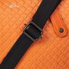 Soratina Mesh Embossed A4 Orange Thin-Gusset Briefcase, Size, 2-Way, Waterproof,