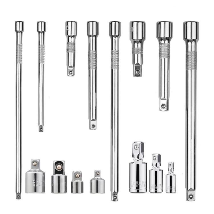 

Efficient 1/2inch 3/8inch 1/4inch Extension Bar Set rusts Resistant Socket Simple to Operate 15pcs for Long service Us 1