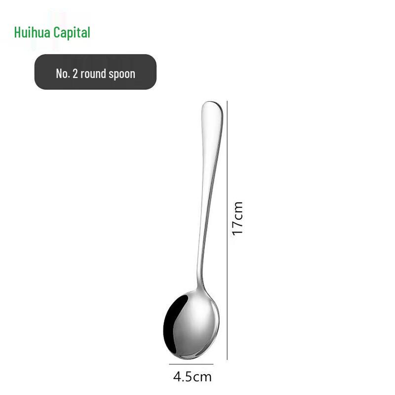 HUIHUADU 304 Stainless Steel Dessert & Ice Cream Spoon Set