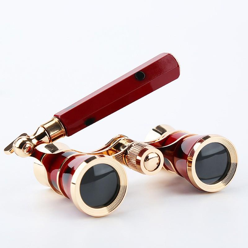 Compact Opera Binoculars Theater Concert Viewing Mini Pocket Scope Vintage Style Handheld