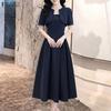 ZANZEA Women Elegant Casual Round Neck Short Sleeve A-line Dress