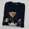 Men's Little Bear Embroidery Cotton Sweater - Autumn/Winter Collection