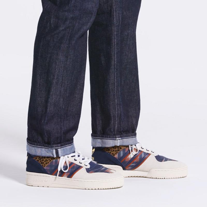 Adidas Originals Rivalry High-Top Skate Shoes Unisex Sneakers Blue White FW3130