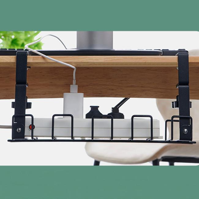 Регулируемый лоток для прокладки кабелей под столом органайзер для металлических проводов без сверления для офиса дома компьютера организация кабельного стола 2980₽
