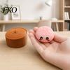 Knödel-Dekompressionsspielzeug Cartoon-Klicker mit Dampfgarer, 3D-gedrucktes lächelndes gedämpftes sensorisches Brötchen-Spielzeug, Form Finger für Stress