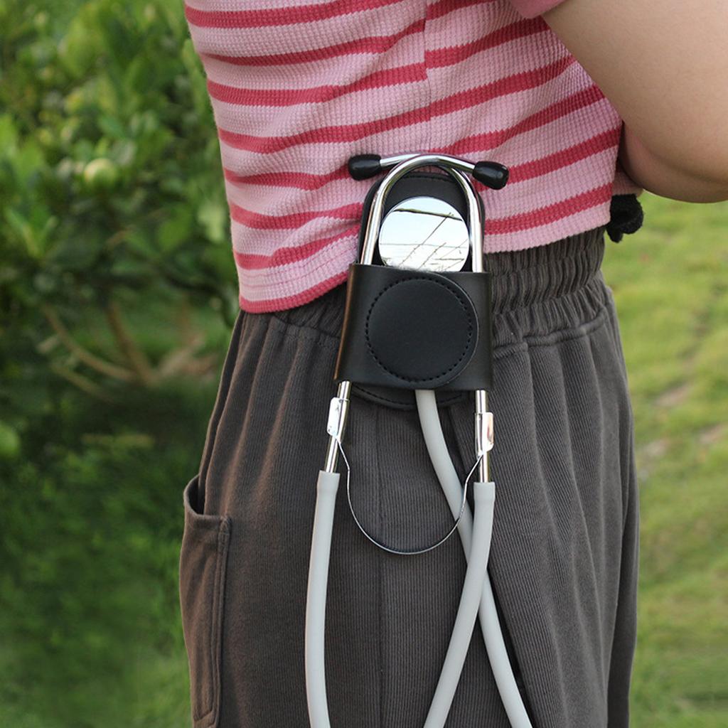 Stethoscope Holder Clip Portable Stethoscope Belt Clip Pouch Waist Holder for Clinic Physicians Nurses