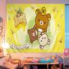 K-Kilakkuma Japanese Cartoon Printed Large Wall Tapestry Cheap Hippie Wall Hanging Bohemian Wall Tapestries Mandala Home Decor