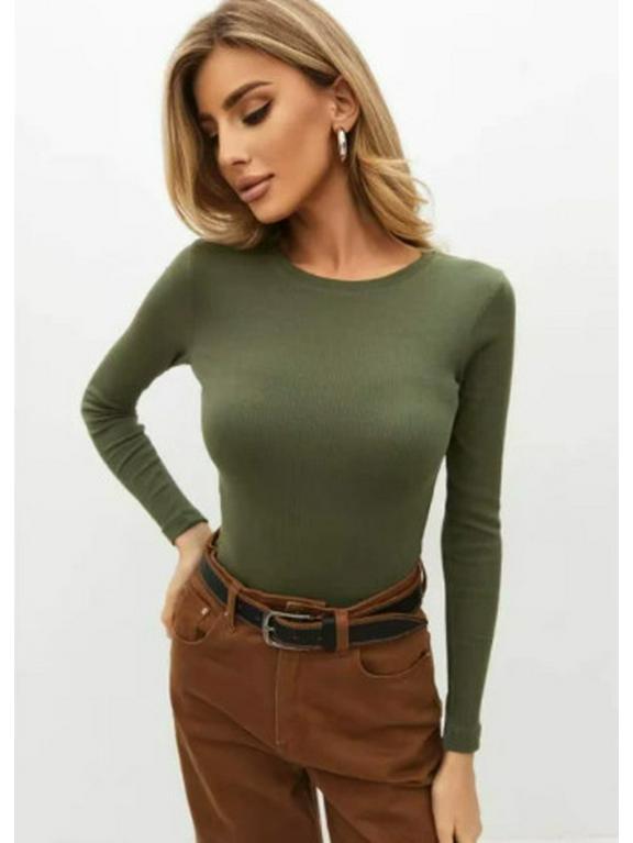 Spicy Girl Slim Fit Long-Sleeve Base Layer Top for Women – Sexy & Flattering