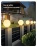 Waterproof Outdoor Solar Moon Lights for Courtyard, Gate, Garden, and Fence Pillars