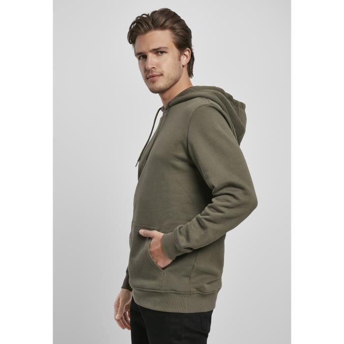 Sweatshirt à capuche - Urban Classics - Organic Basic - Couleur Olive - Mixte - Manches longues
