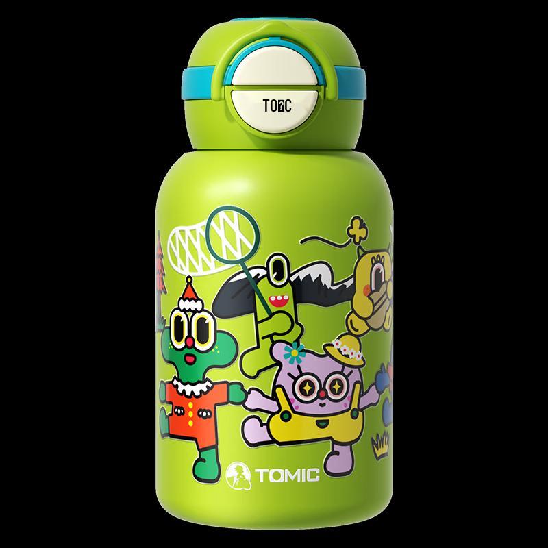 TOMIC TW60196Ti Pure Titanium Kids Insulated Straw Cup, 550ml