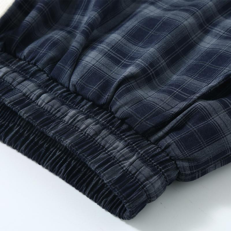 Men's Plaid Casual Shorts, Elastic Waist Drawstring Summer Beach Shorts (L-5XL)