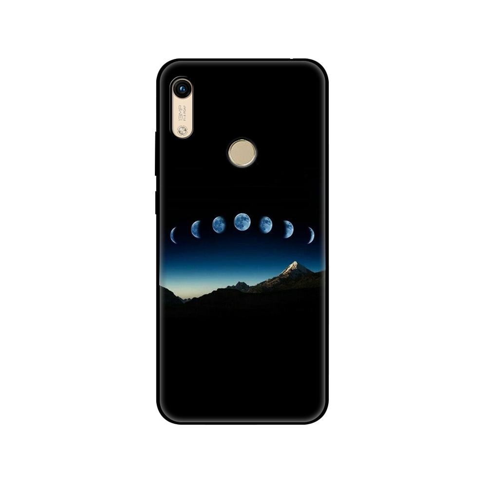 Black Tpu Case For Huawei Honor 8a Prime 8s Prime 9 Lite Honor 9A 9C 9X Premium 9x Pro 9S Sky Space Planet Moon Stars Design