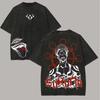 Camiseta Ryomen Sukuna Jujutsu Kaisen Masculina Lavagem Ácida Roda do Mahoraga Anime Streetwear Rei das Maldições Camiseta Vintage Unissex