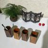 Large-capacity Pen Holder Wood Desktop Storage Bucket New Stationery Storage Holder  Back To School