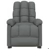 Maison Exclusive - Fauteuil électrique de massage Gris foncé Tissu