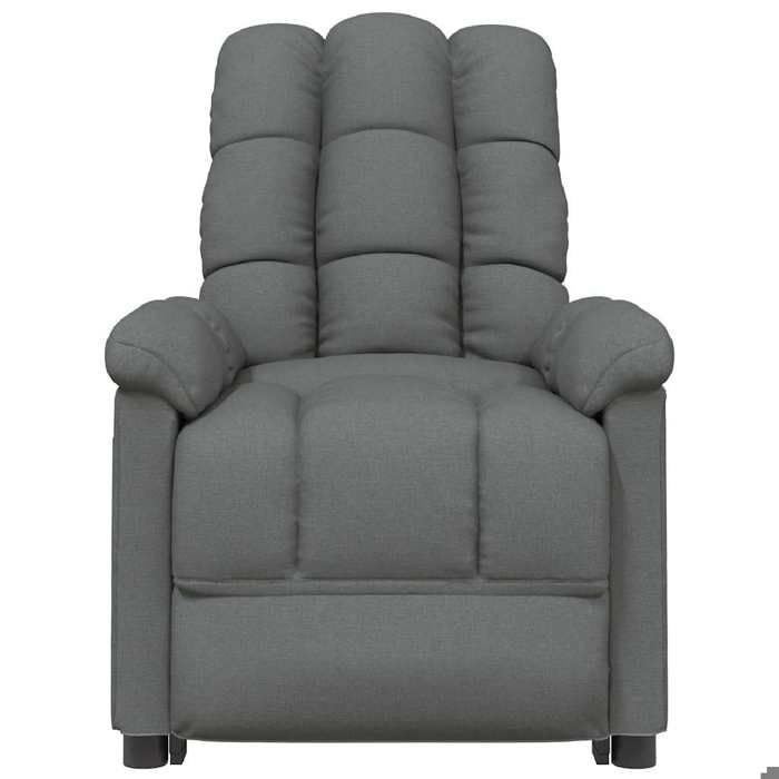 Maison Exclusive - Fauteuil électrique de massage Gris foncé Tissu