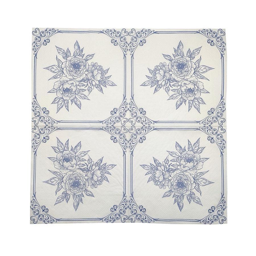 20pcs/pac Floral Printed Paper Napkins for Wedding Colorful Facial Tissues for Party Table Setting Disposable Dinner Napkins