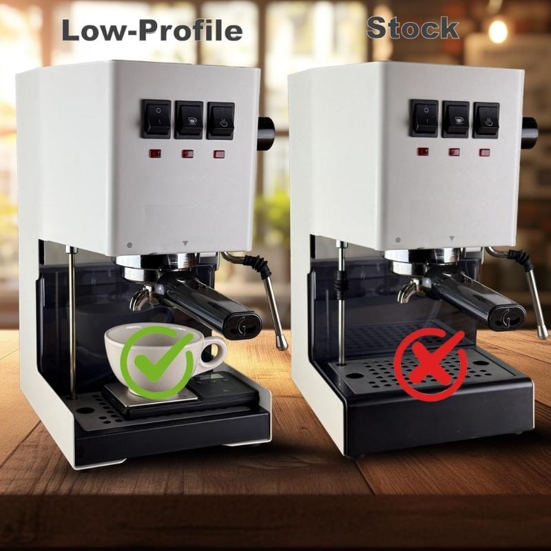 Espresso Machine Parts Kit Thin Drip Tray with Springs And Long Stainless Steel Tube Coffee Maker Replacement Accessory