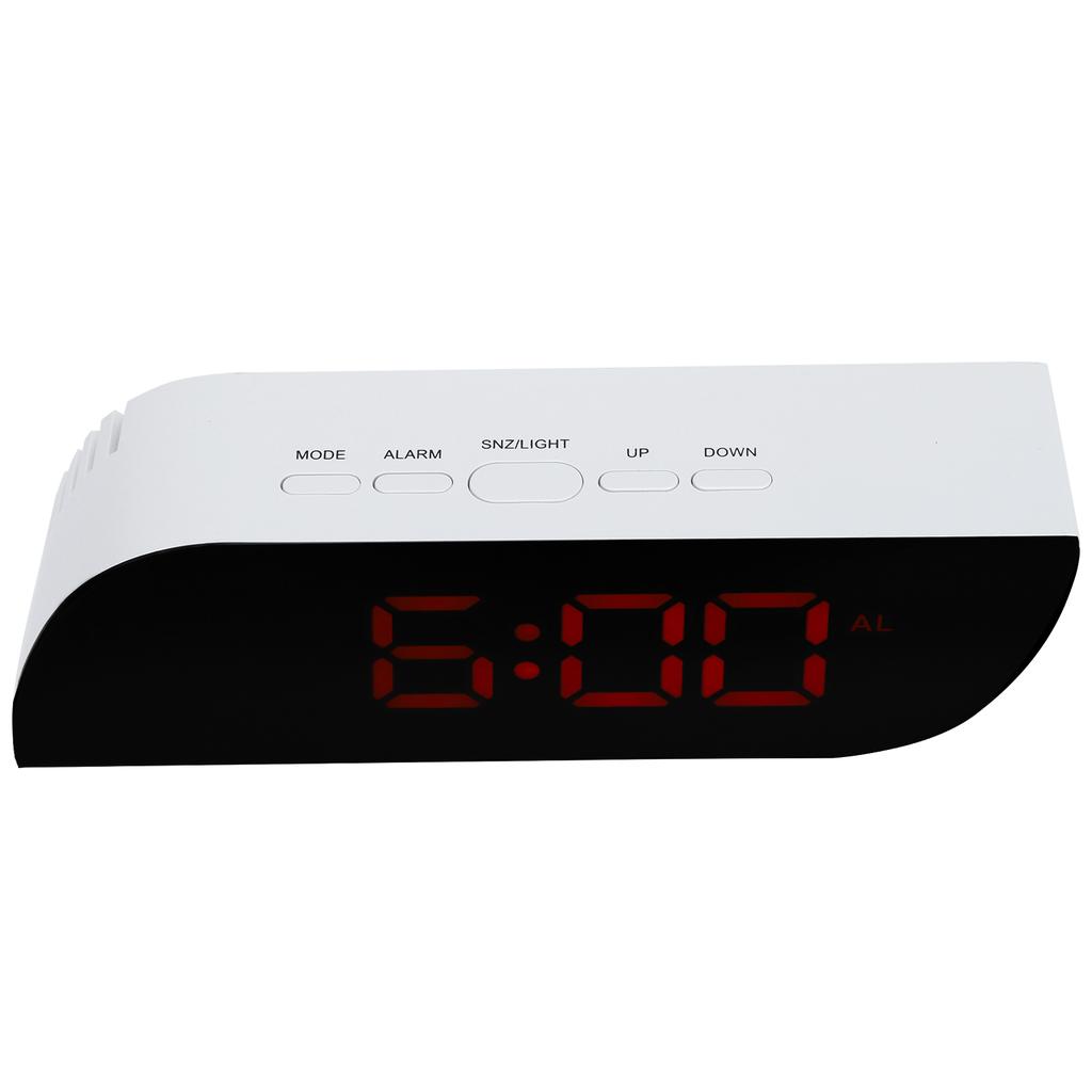 LED Digital Clock 12 24 Hour Conversion Adjustable Brightness Bedside Alarm Clock GHY 0801Red