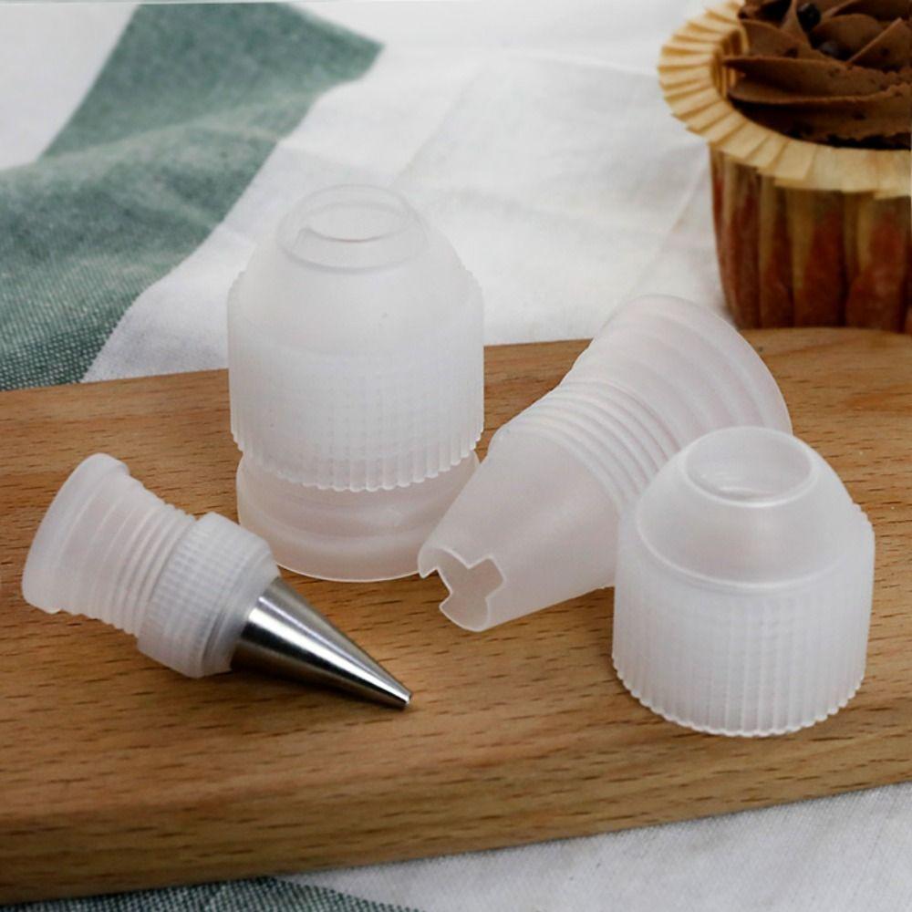 3pcs Durable Pastry Bag Nozzle Converter Coupler Plastic Baking Tool  Fondant