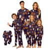 Family Matching Halloween Printed Pajama Set with Long Sleeve Top and Pants