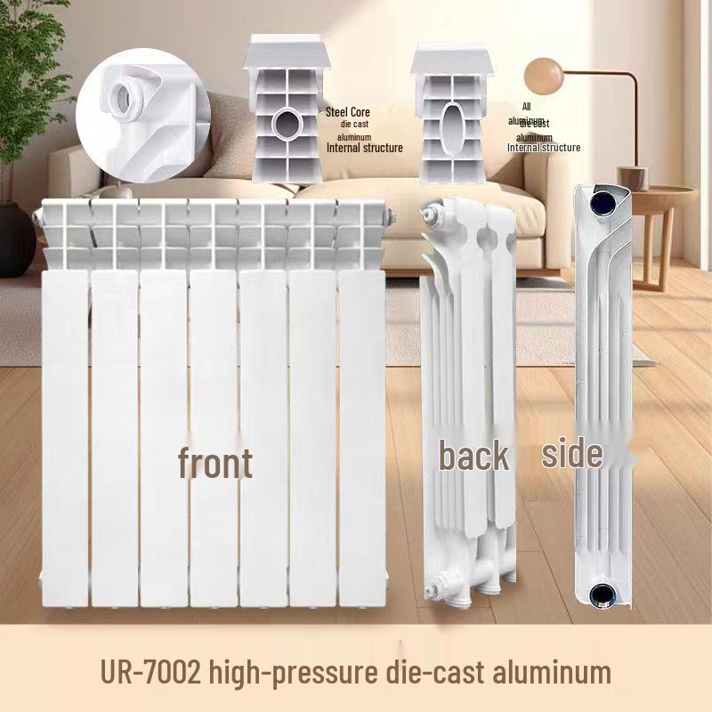 Bimetallischer Aluminium-Druckguss-Energiesparheizkörper für Heimheizung: Einzel- & Doppelkanal