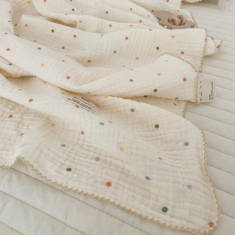 Baby Blanket Floral Soft Cotton Muslin Newborn Swaddle Wrap Receiving Blanket Quick Dry Bath Towel Baby Stroller Cover