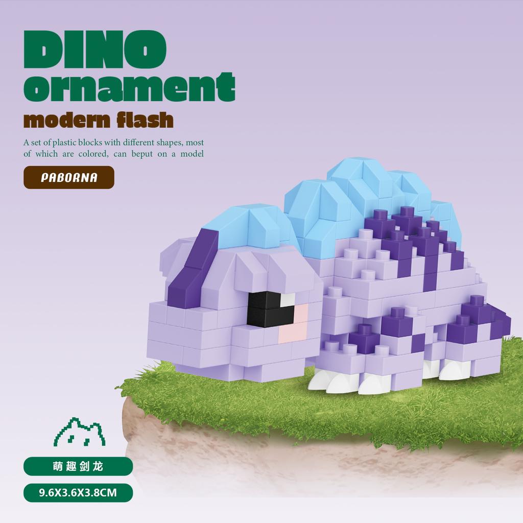 Mini dinosauři Dětské hračky Zvířata Modely Stavebnice Mikro kostky Vzdělávací hračky Halloweenské dárky