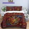 Gryffindor Pattern Bedding Quilt Set Quilt Cover Pillowcase Home Decoration Birthday Gift (1 * duvet cover + 2 * pillowcase, without core)