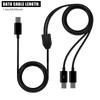 Male to Male Adapter Cord Wire USB Type C Splitter Cable for Multi Device 2 in 1/3 in 1 Charging and Data Transfer Line